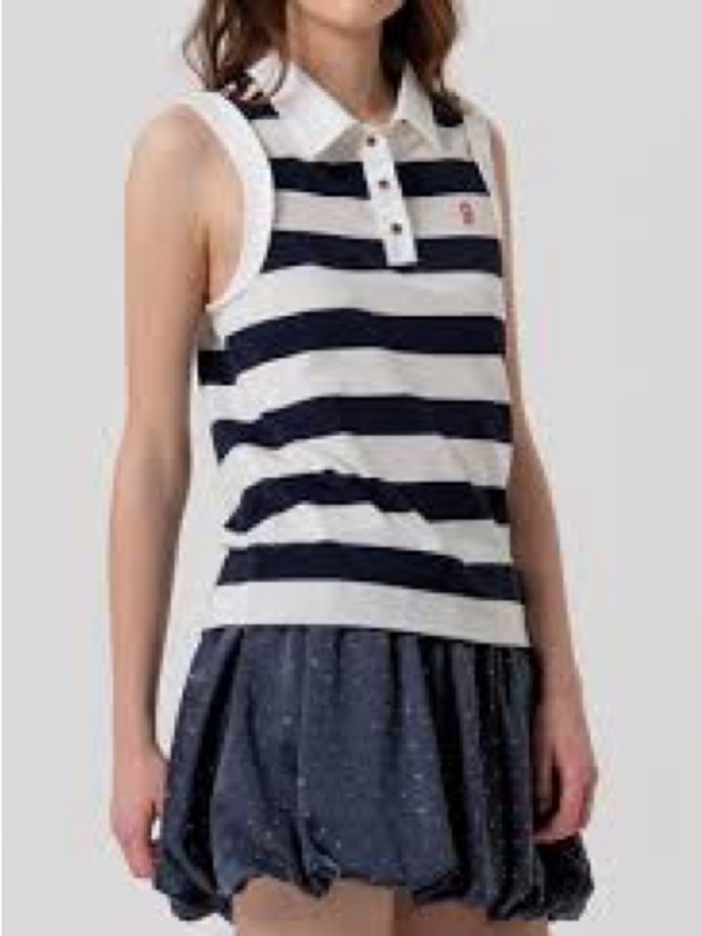JOULES SIZE M~CAPTAIN NAUTICAL POLO BUTTON UP SHIRT SLEEVELESS GOLF COUNTRY CLUB